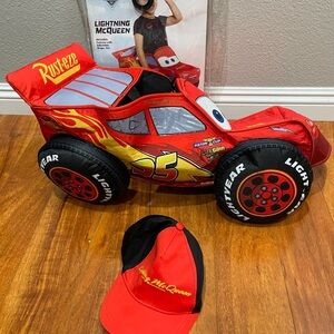 Cars Lightning McQueen Red Toy Car costume with Cap